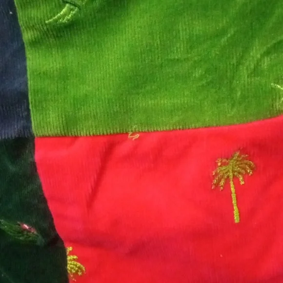 Lilly Pulitzer Multicolor Patchwork  Corduroy Pants - Picture 10 of 11